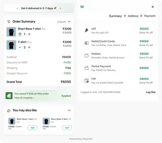 Desktop payment finish